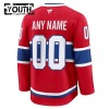 Montreal Canadiens tröja Customized Fanatics Premium 2024-25 Röd Hemma - NHL Tröjor Barn